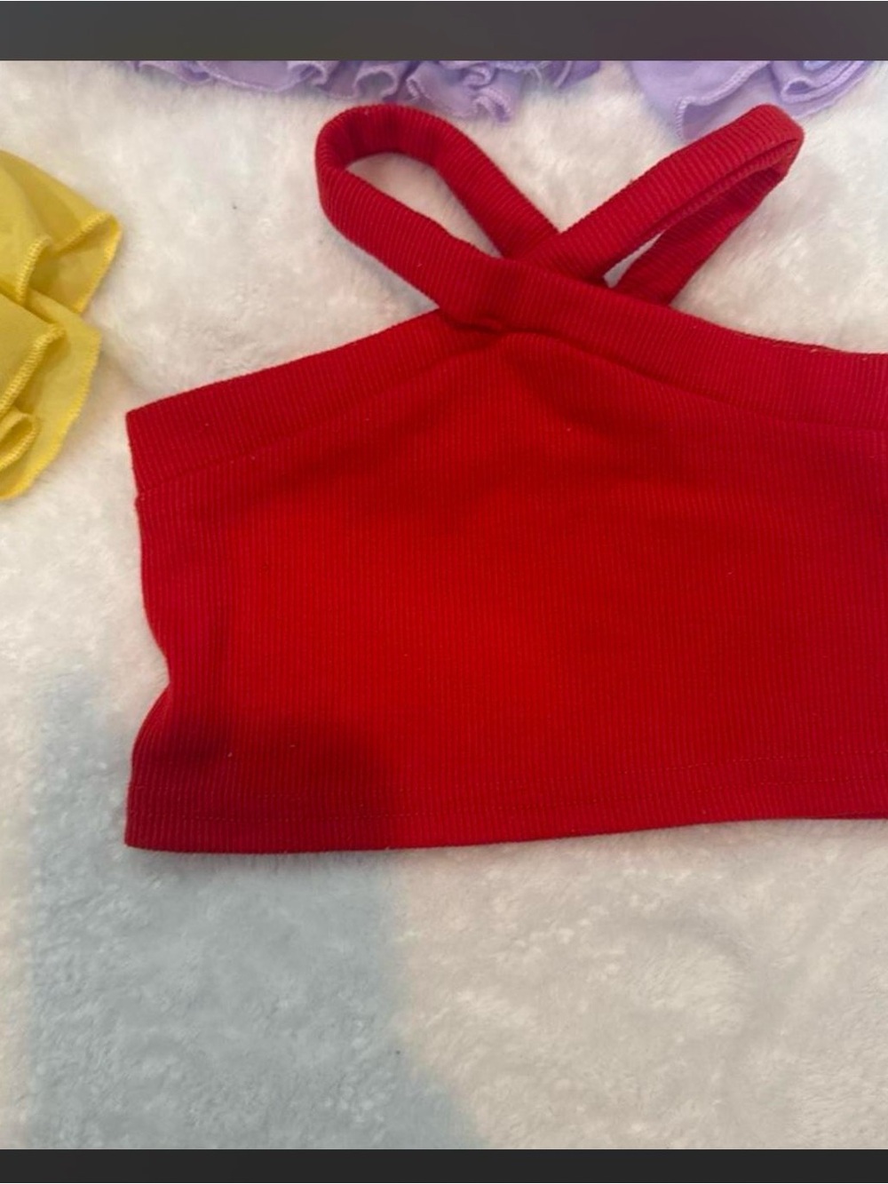 Girls' Ruffle Cropped Tops - Multicolor Set - Picture 5 of 8
